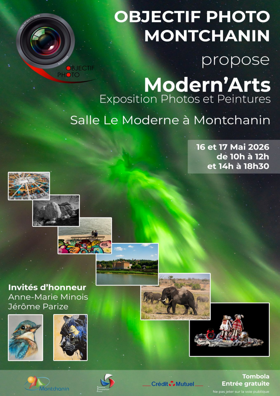 Exposition "Modern'Arts" d'Objectif Photo Montchanin